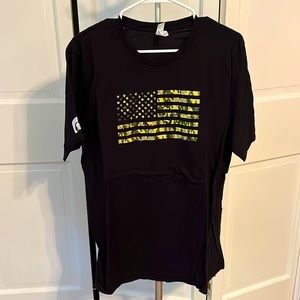 Men’s camo American flag t shirt size XL
